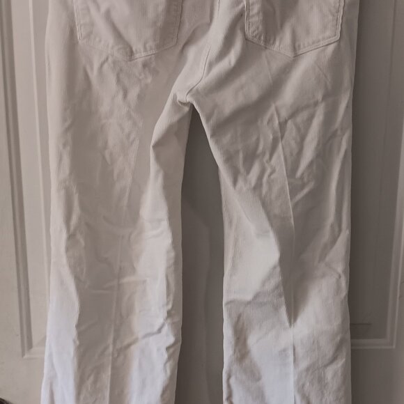 Izod Just Right Boot Cut Corduroy Pants White Size 6 - Picture 3 of 5